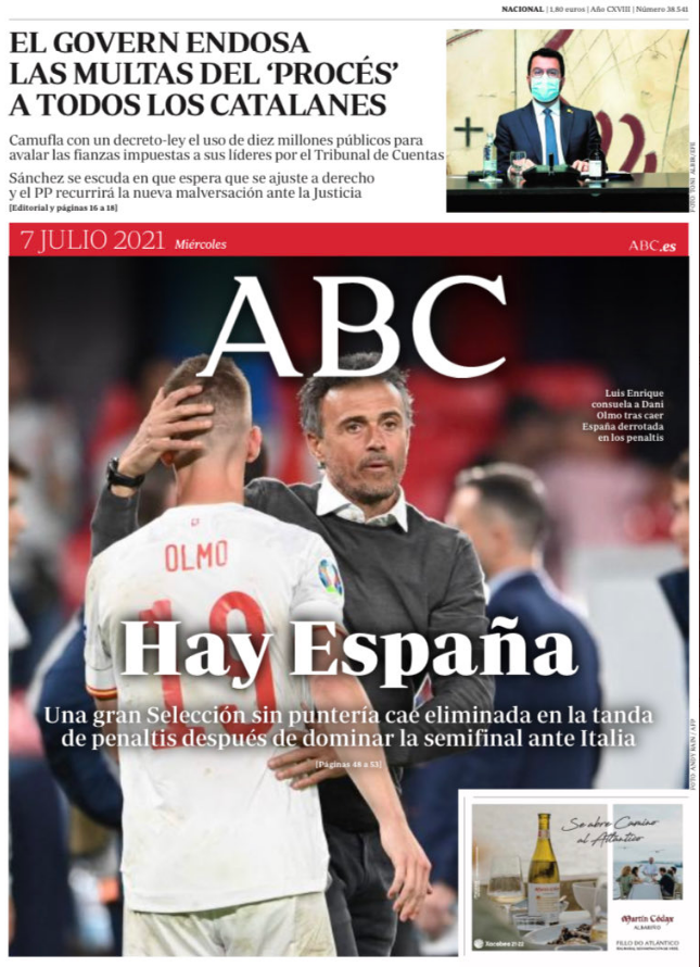 Portadas de la prensa internacional de este miércoles 7 de julio de 2021