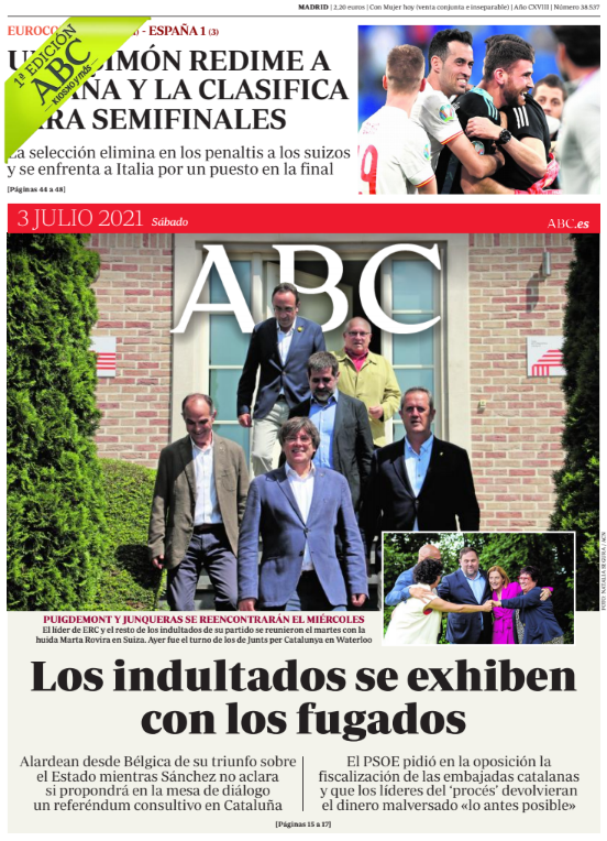 Portadas de la prensa internacional de este domingo 4 de julio de 2021