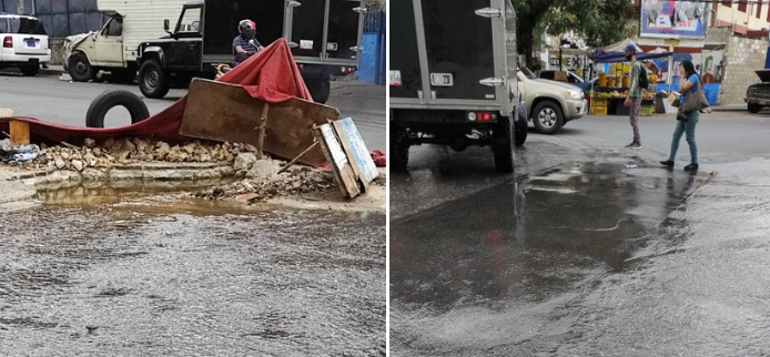 Denuncian bote de aguas blancas en Boleíta Norte: Habitantes piden ayuda a las autoridades (Fotos)