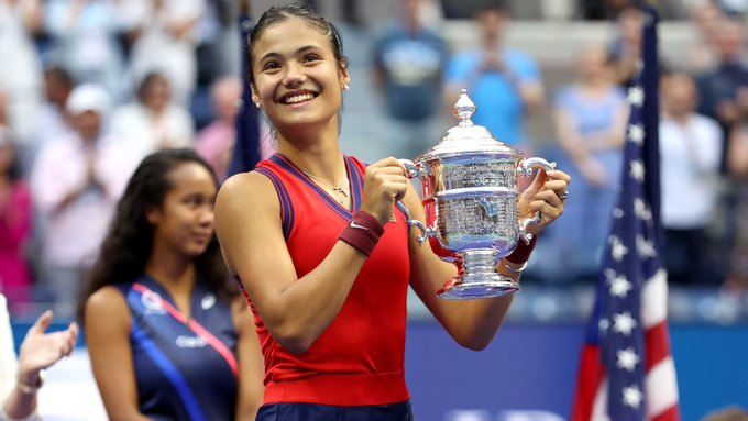 La tenista británica Raducanu ganó el US Open, tras vencer a la canadiense Fernández 