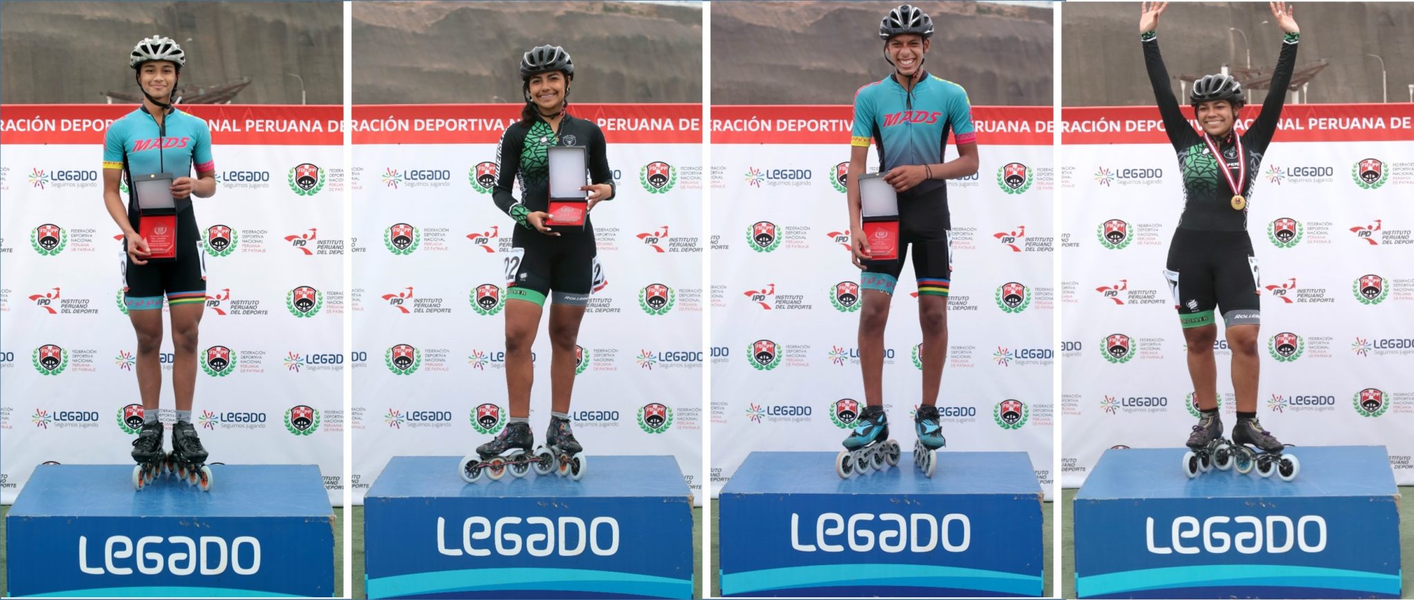 ¡Grandes! Migrantes venezolanos ganaron el Campeonato Nacional de Patinaje de Velocidad en Perú (FOTOS)