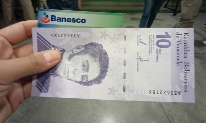 Banca privada tiene disponible billetes de 10 bolívares digitales a través de cajeros automáticos