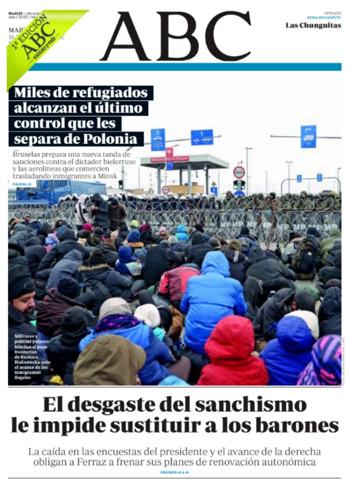 Portadas de la prensa internacional de este martes 16 de noviembre de 2021