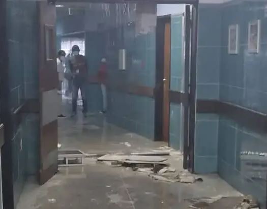 ¡INUNDADOS! Así amanecieron los pacientes del área de cirugía del Hospital Central Pineda en Barquisimeto