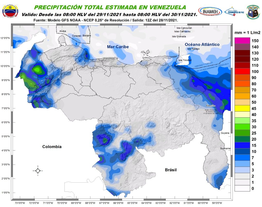 Nubosidad y fuertes marejadas: el pronóstico de Inameh para este lunes #29Nov