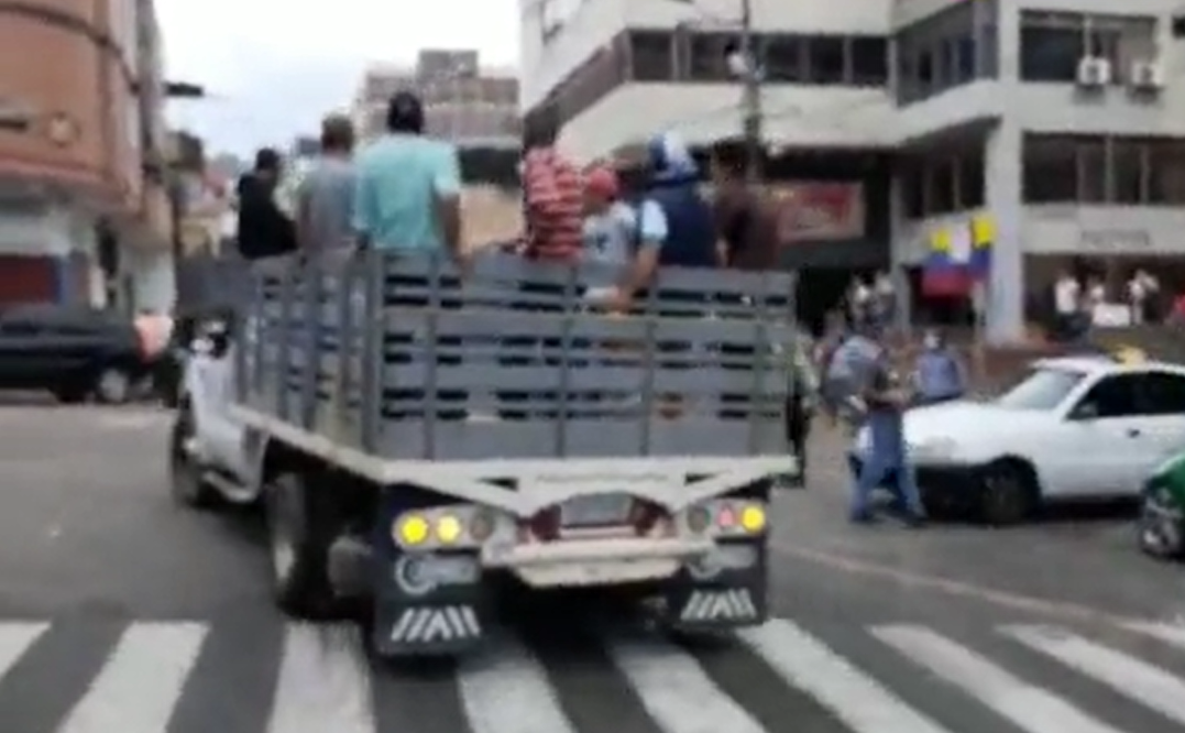 Unidades de CorpoAndes son usadas para la “operación remolque” del chavismo #21Nov (VIDEO)