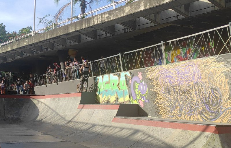 Daniel Dhers participó en la recuperación del Skate Park Los Dos Caminos (Vídeo)