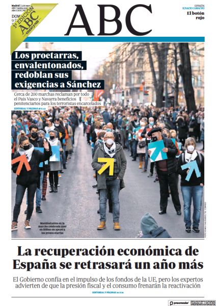 Portadas de la prensa internacional de este domingo 9 de enero de 2022