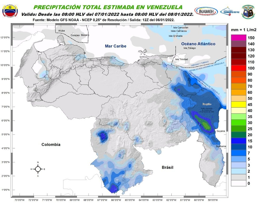 Inameh prevé buen clima en gran parte del país este #7Ene