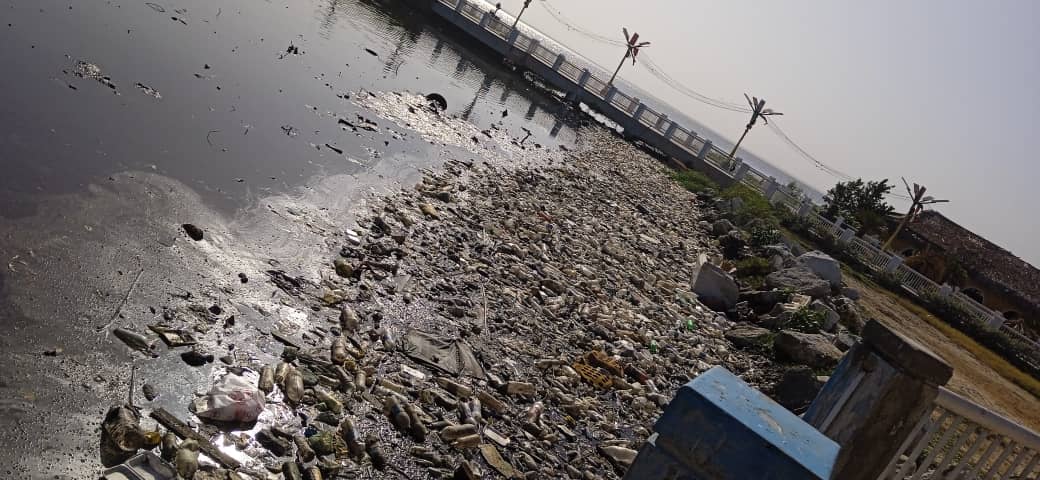 El Lago de Maracaibo, convertido en un vertedero de desechos plásticos (FOTOS)