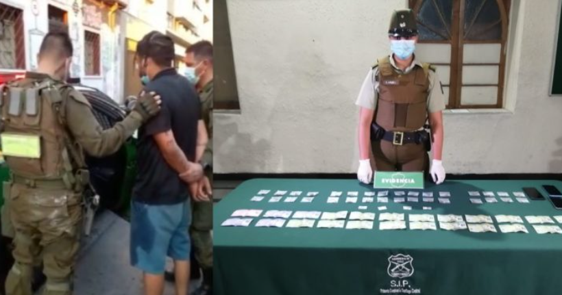 Carabineros detuvieron a dos venezolanos cargados de marihuana y cocaína en Chile