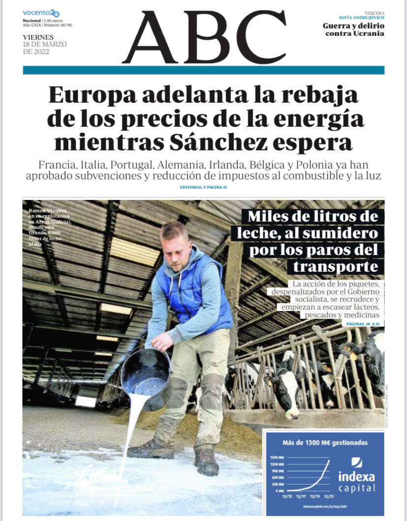 Portadas de la prensa internacional de este viernes 18 de marzo de 2022