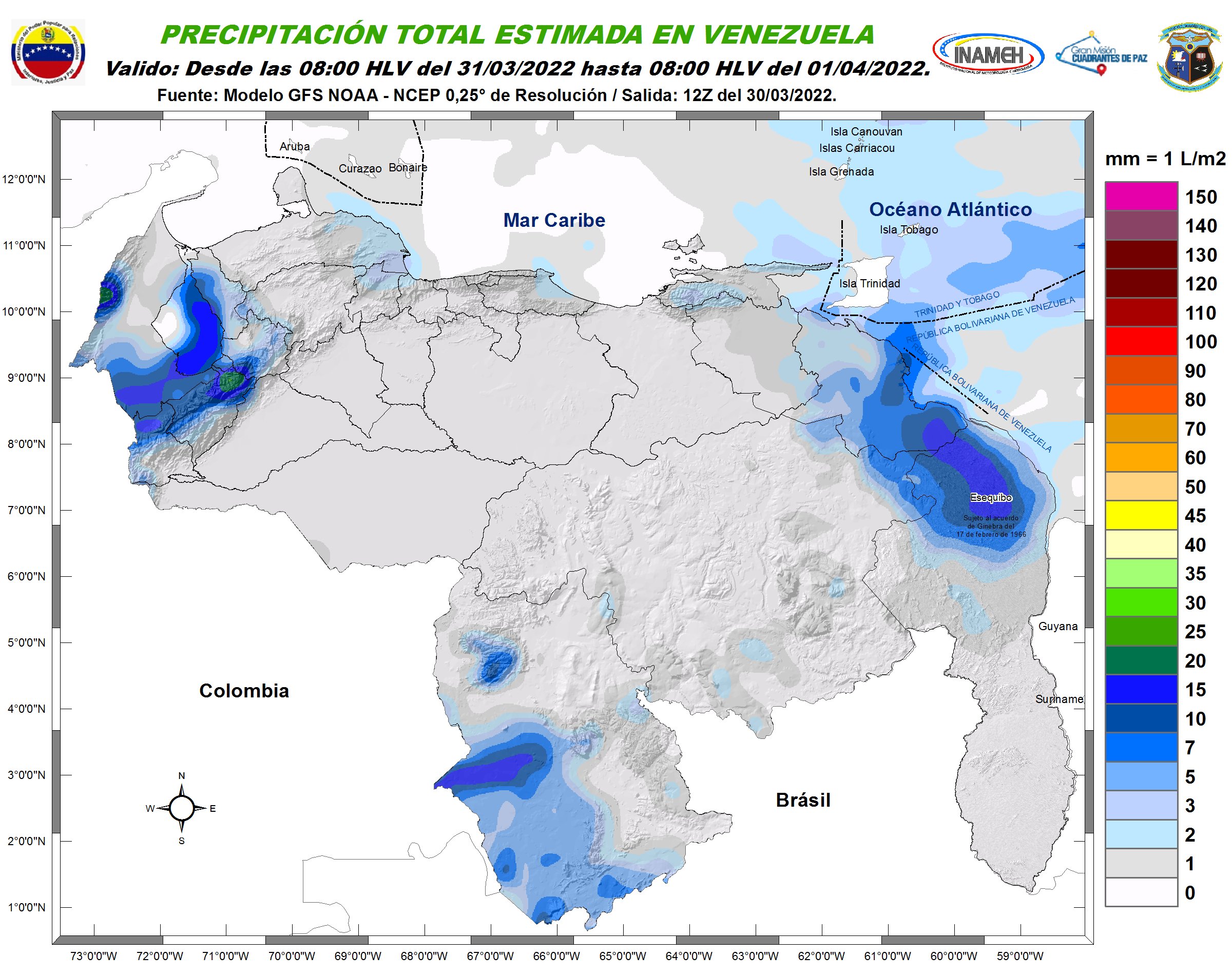 Fuertes marejadas y descargas eléctricas: el pronóstico de Inameh para este #31Mar