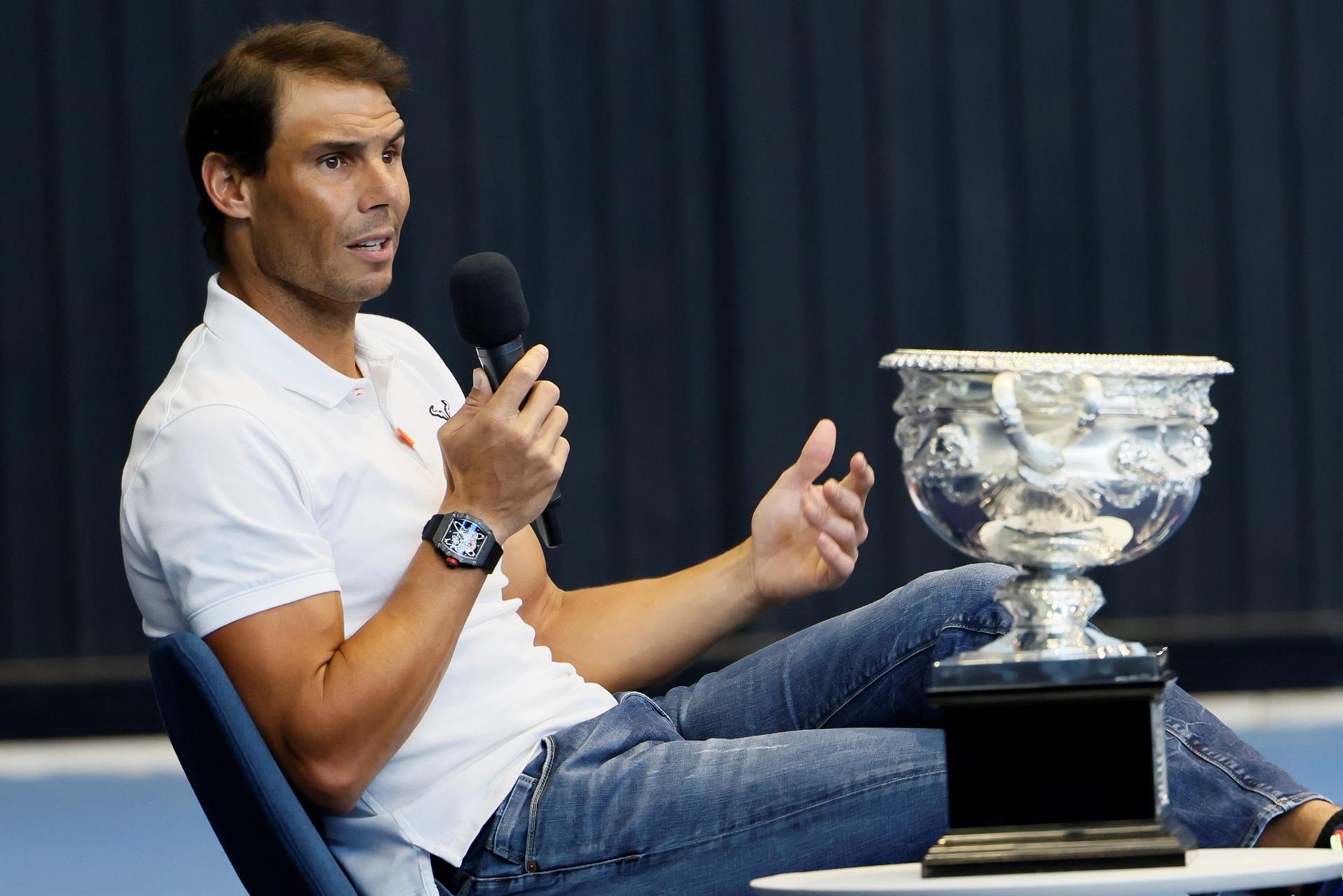 Nadal, lesionado, todavía no ha comenzado entrenamientos con la raqueta