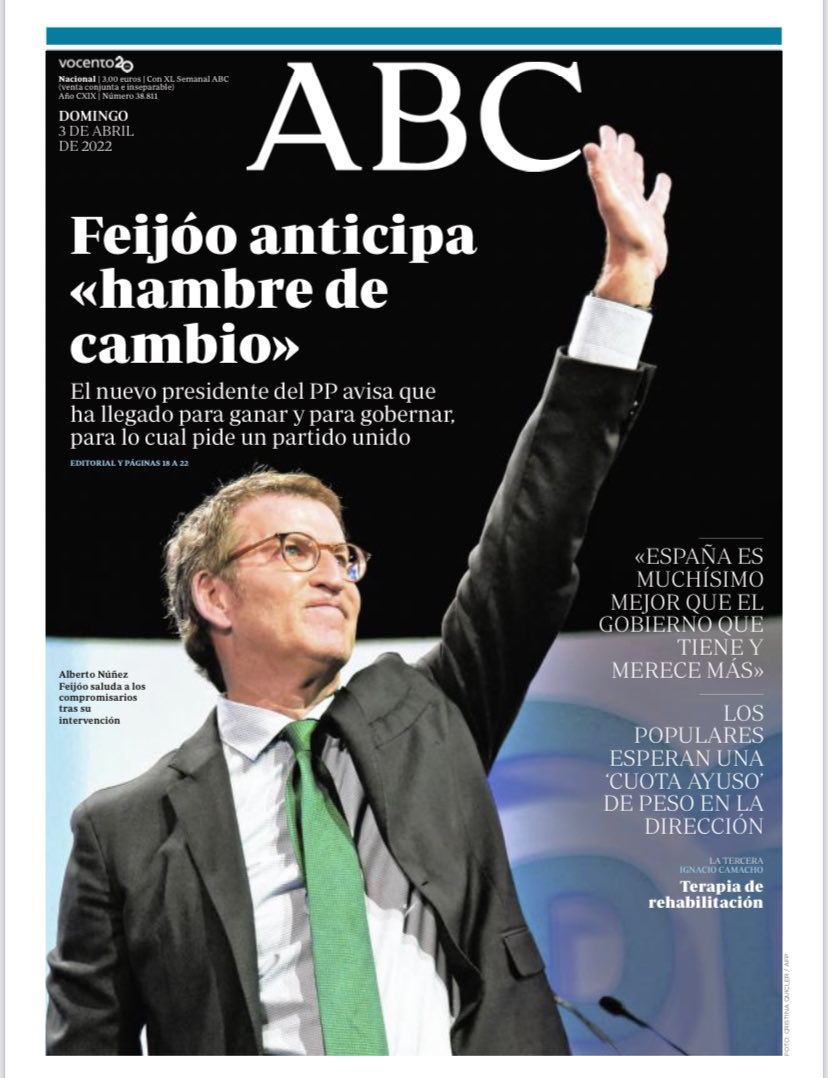 Portadas de la prensa internacional de este domingo 3 de abril de 2022