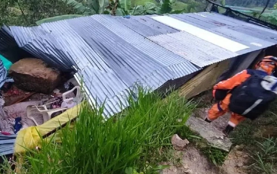 Tragedia venezolana en Colombia: Hermanitas murieron aplastadas por gigantesca piedra que cayó sobre su casa