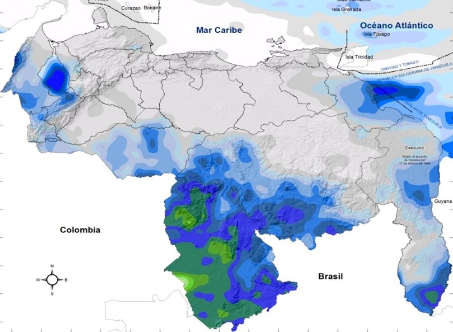 Inameh prevé nubosidad con lluvias en gran parte del país este #28May