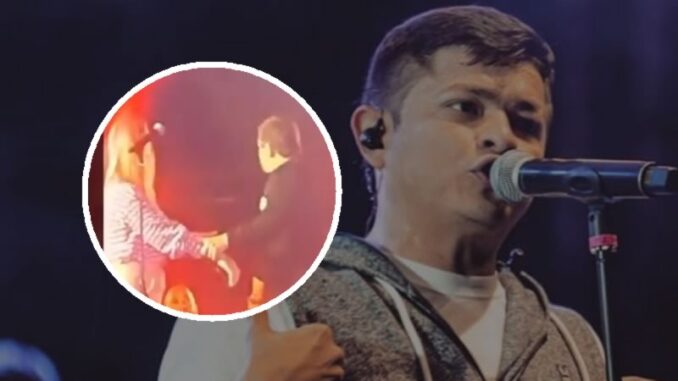 Indignación en Colombia: Cantante vallenato frotó sus partes íntimas a una fanática durante presentación (VIDEO)