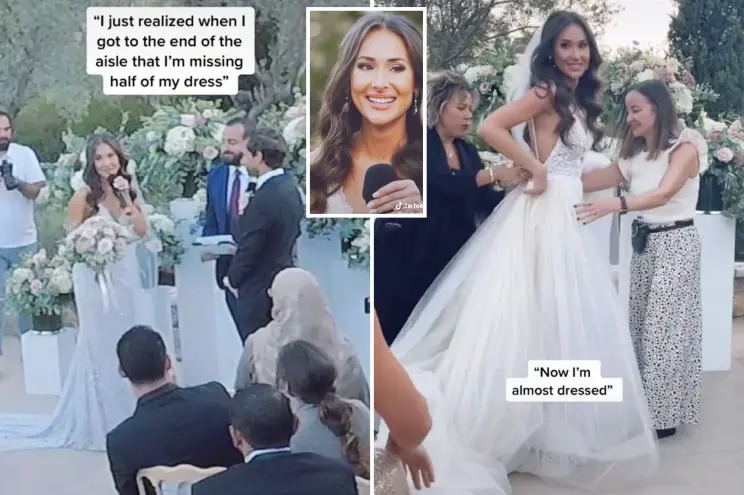 VIRAL: Novia estadounidense interrumpió su boda en plena ceremonia al percatarse de un terrible error (VIDEO)