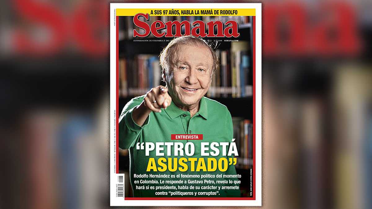 Semana: Rodolfo Hernández asegura que Petro “está asustado” y ataca a sus alfiles