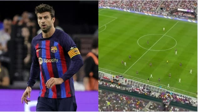 EN VIDEO: Piqué fue atacado con gritos durante el clásico por su “infidelidad” a Shakira