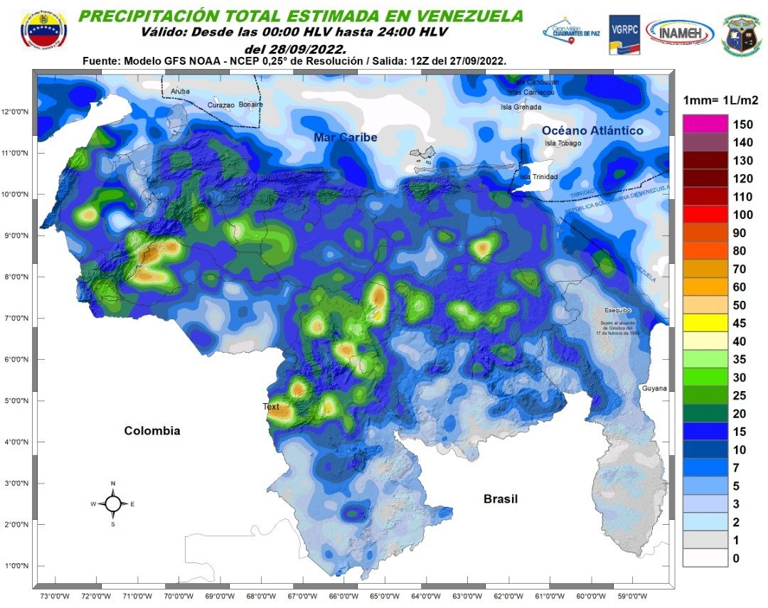 Mientras Ian hace de las suyas en Venezuela, Inameh asegura que la tormenta “no representa riesgos” #28Sep