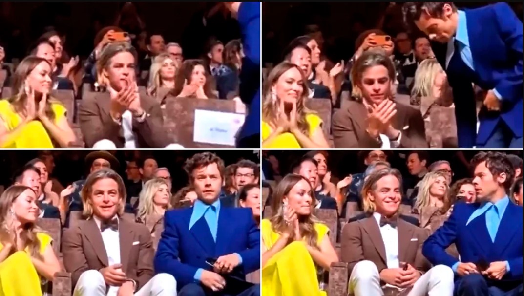 El video viral de Harry Styles: ¿escupió al actor Chris Pine en el Festival de Venecia?