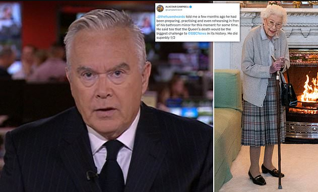 Huw Edwards, el hombre que informó al mundo la muerte de Isabel II practicaba el anuncio en el espejo del baño