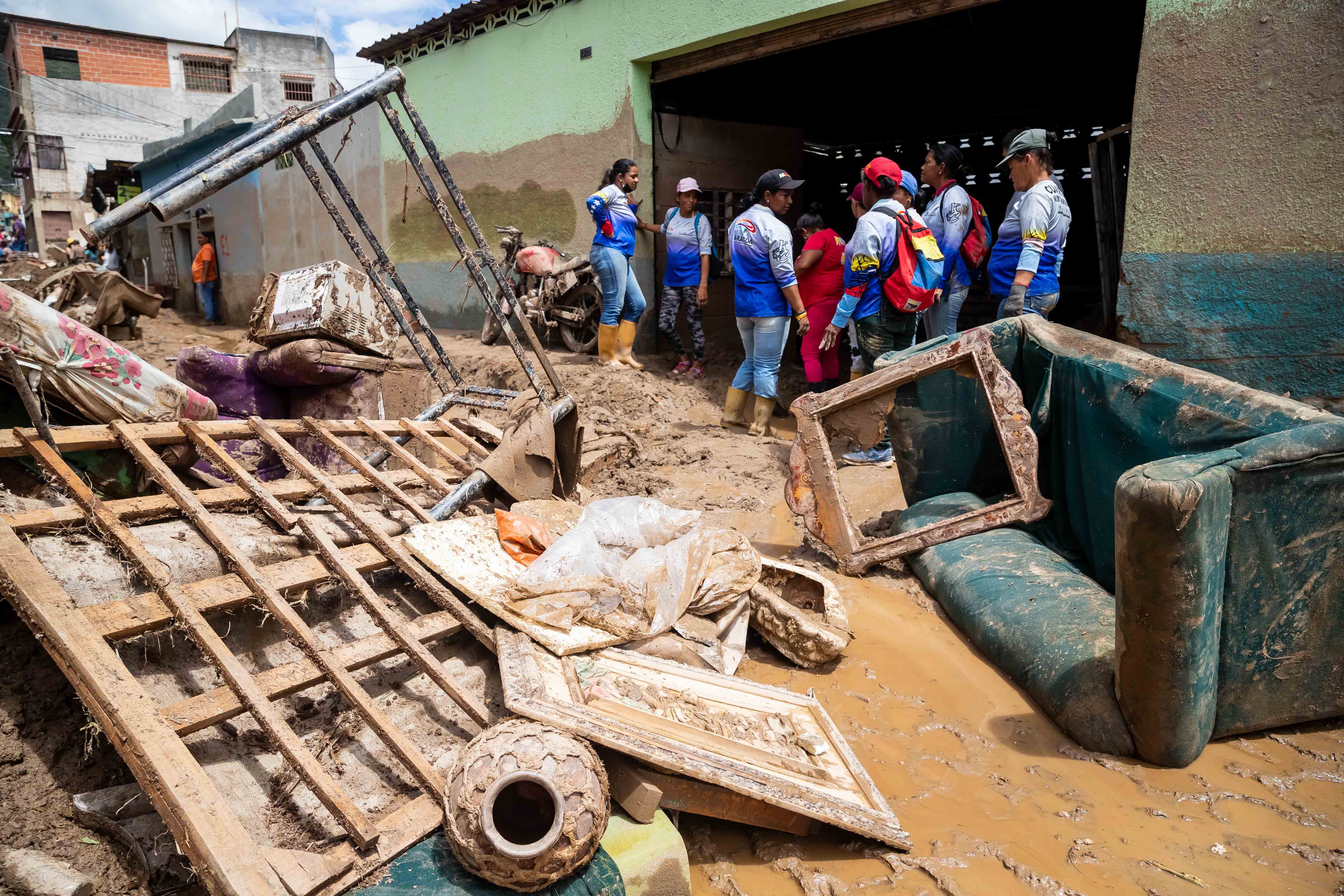 Fuertes lluvias han dejado más de 20 mil familias damnificadas en Venezuela