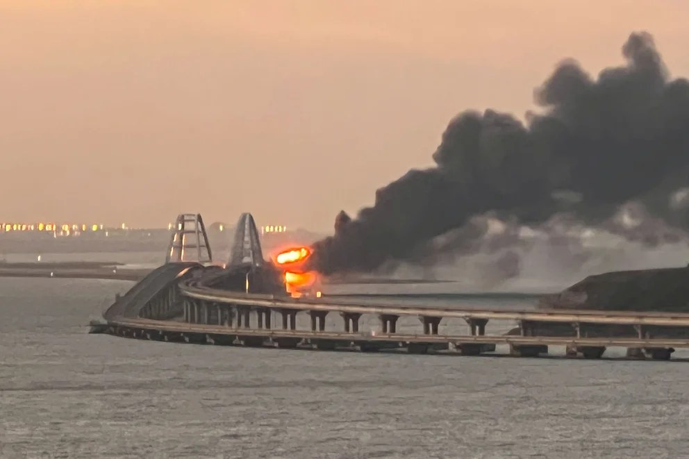 Por qué la destrucción del puente de Crimea supone otro fuerte golpe para Putin