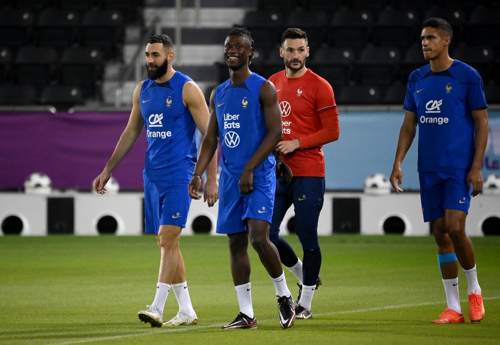 “Ya casi estamos”, animó Benzema a sus compañeros antes de la semifinal