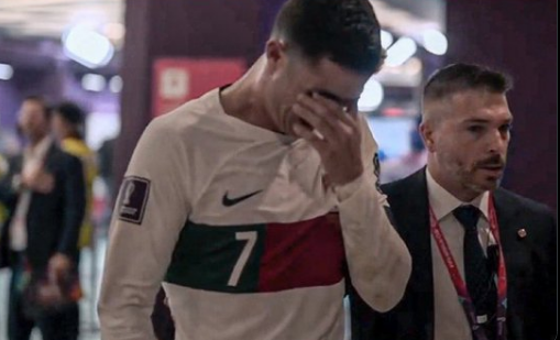 Las IMÁGENES que le dan la vuelta al mundo: Cristiano Ronaldo llorando tras ser eliminado de Qatar