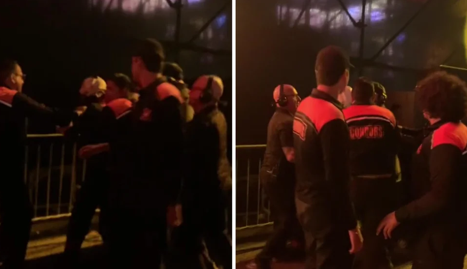 VIDEO: confundieron a miembro de Slipknot con un fan y lo detuvieron cuando subía al escenario