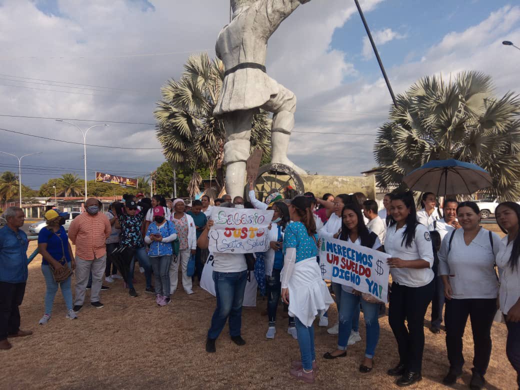 Maestros en Portuguesa atendieron al llamado de protesta y salieron a las calles para exigir mejoras salariales #16Ene (FOTOS)