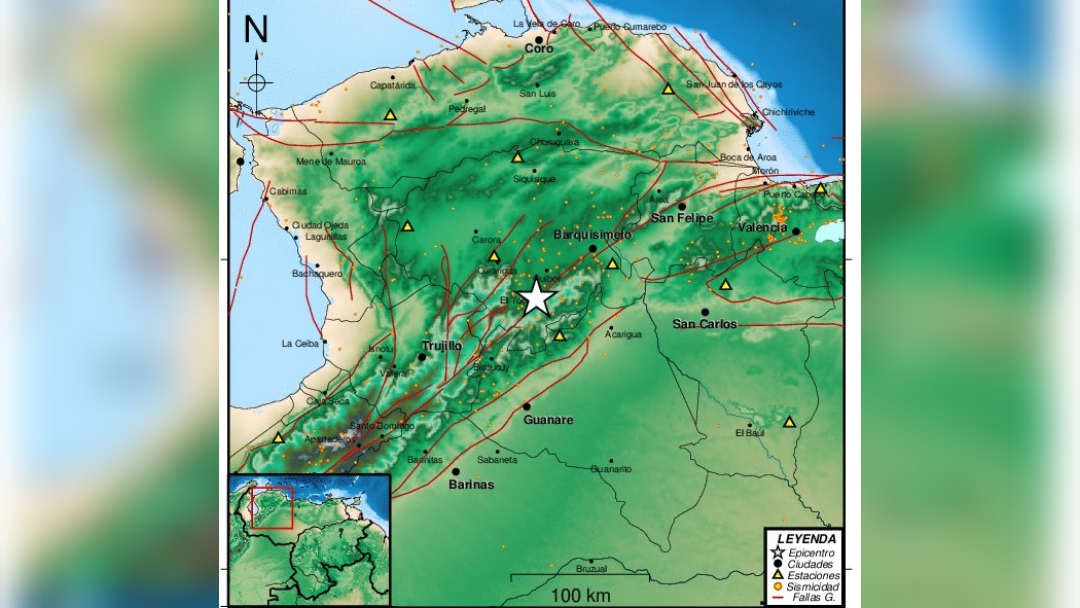 Sismo de magnitud 4,1 se registró en El Tocuyo este #2Ene