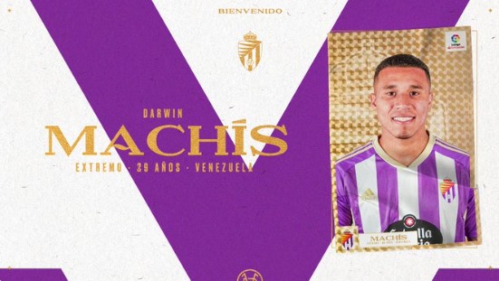 ¡Bombazo! Darwin Machís es el primer fichaje del Real Valladolid