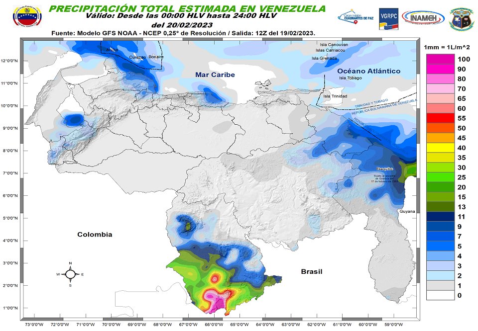 Inameh prevé buen clima en Venezuela para este #20Feb