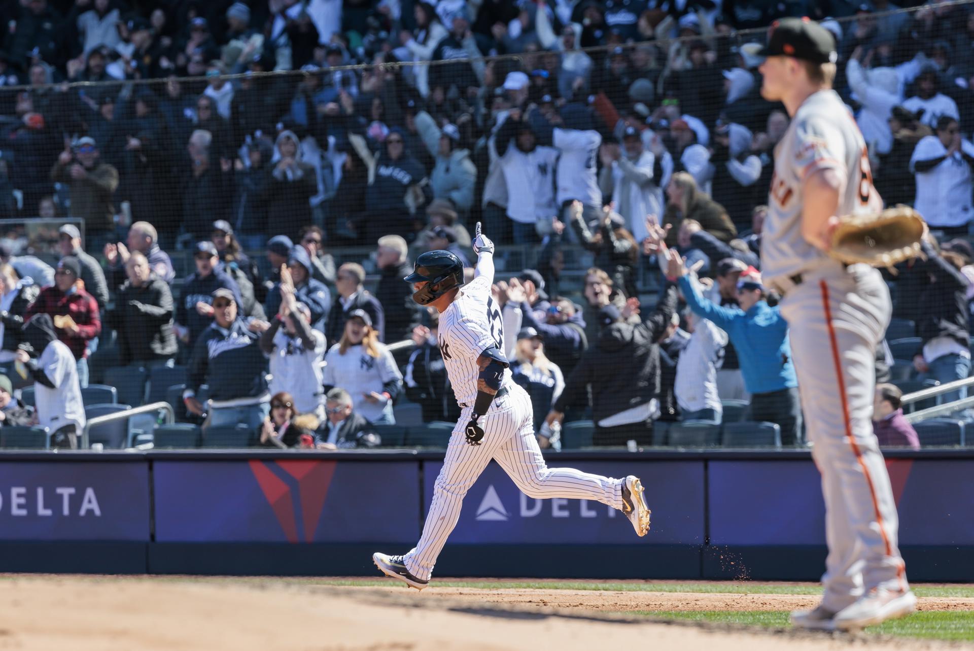 ¡Pa’ la calle! Gleyber Torres pegó el primer jonrón venezolano de 2023 (VIDEO)