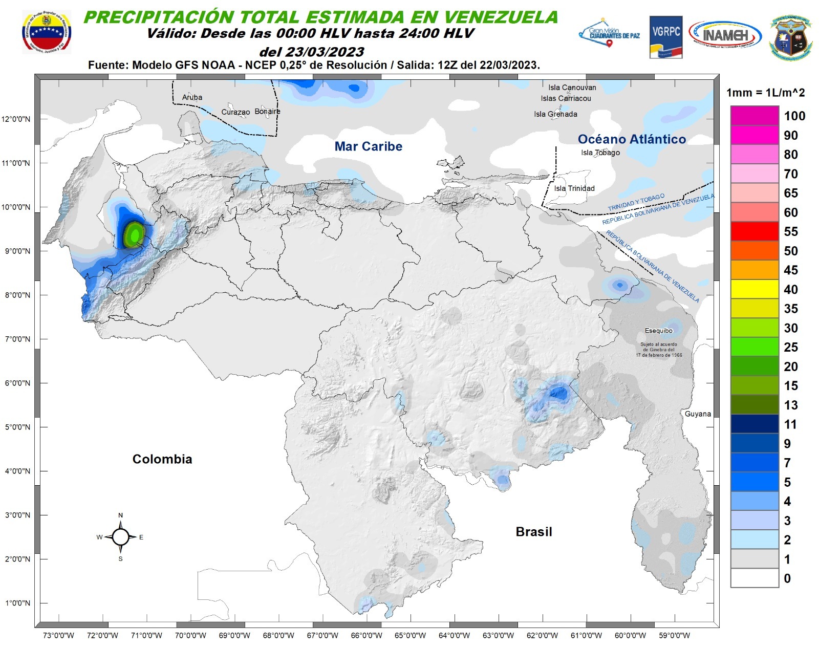 Inameh prevé buen clima en gran parte de Venezuela este #23Mar