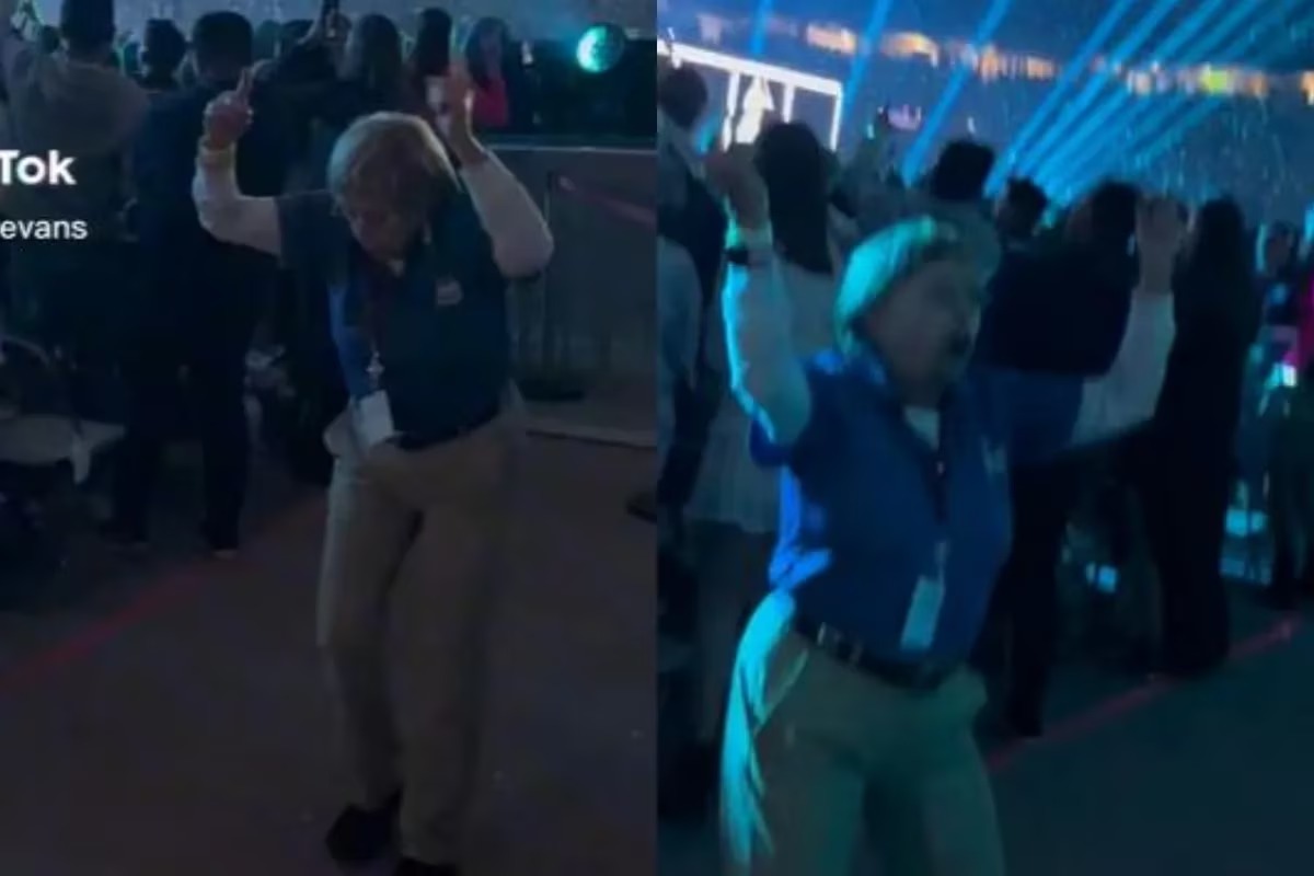 VIRAL: Guardia de seguridad se robó el show de Taylor Swift en Arizona por su reacción a una canción (VIDEO)