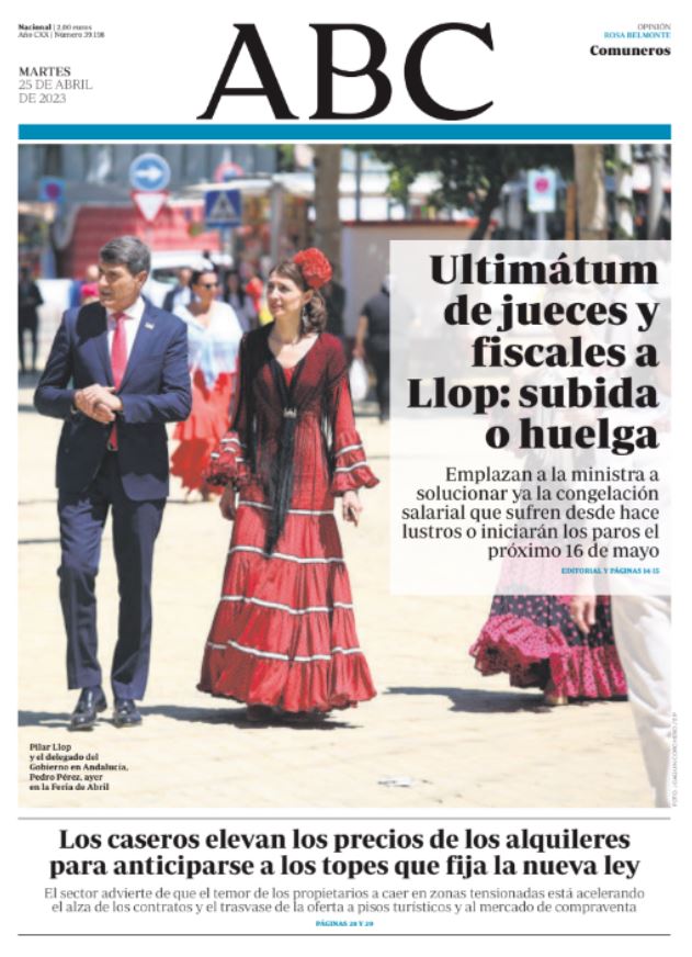 Portadas de la prensa internacional de este martes 25 de abril de 2023