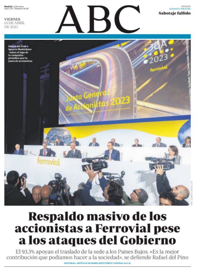 Portadas de la prensa internacional de este viernes 14 de abril de 2023