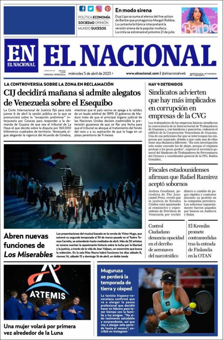 Portadas de este miércoles 5 de abril de 2023