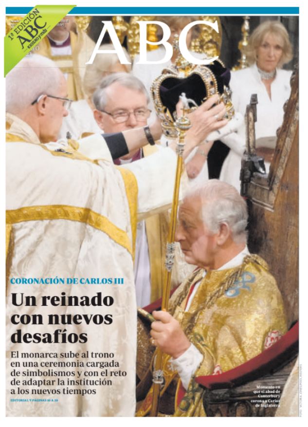 Portadas de la prensa internacional de este domingo 7 de mayo de 2023