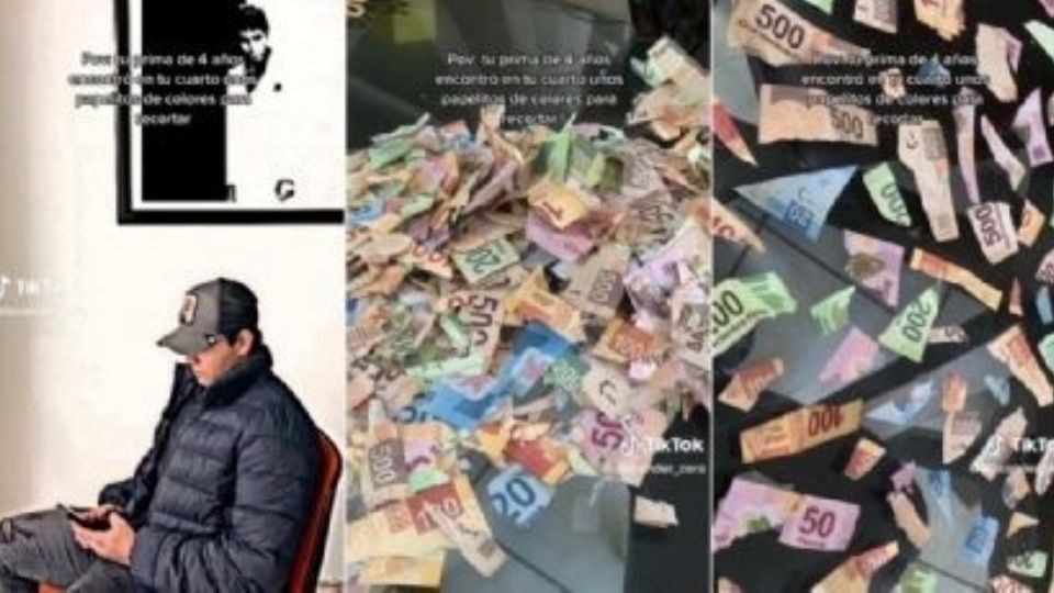 VIRAL: Niña confundió billetes con papelitos de colores para recortar y dejó sin ahorros a su primo