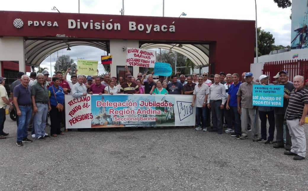 Protestaron jubilados de Pdvsa en Barinas por lo “mala paga” que es el régimen de Maduro