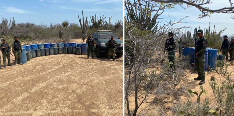 Destruyeron depósito de combustible usado por narcotraficantes en Falcón