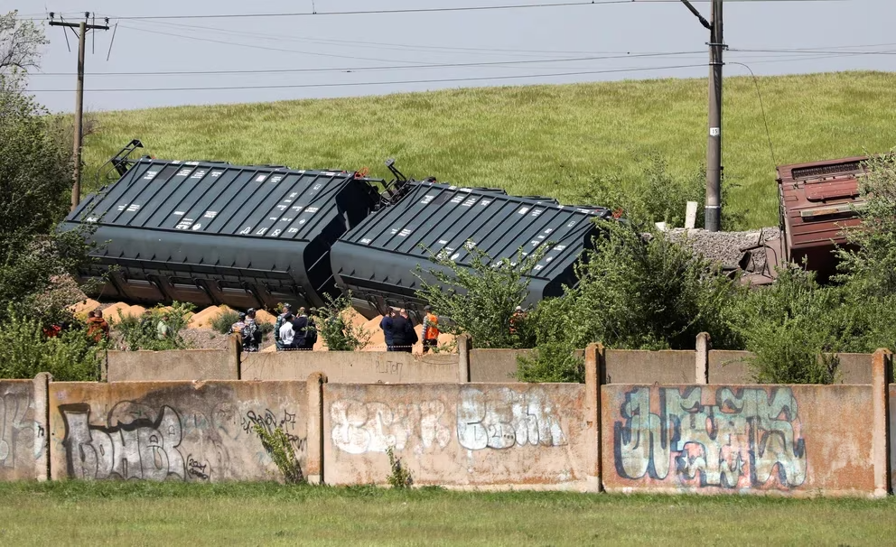 Inteligencia ucraniana y su mensaje sobre la explosión y posterior descarrilamiento de tren en Crimea