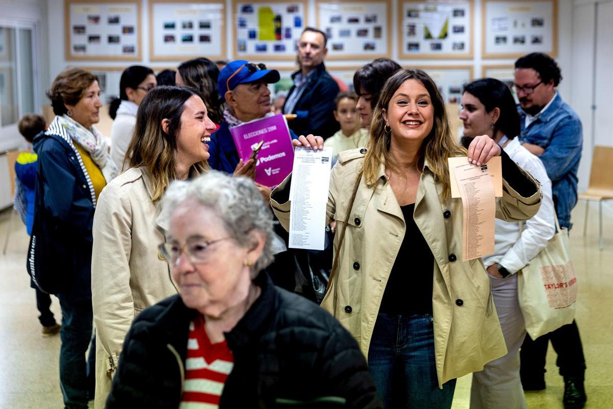 Podemos pasó a la irrelevancia política y el morado desapareció en Madrid y Valencia