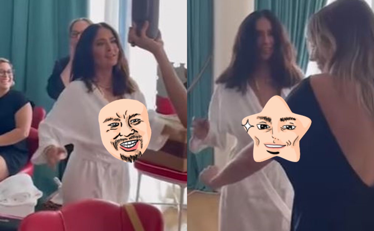 Salma Hayek se nos soltó la bata y mostró de más en su último baile en redes (VIDEO)